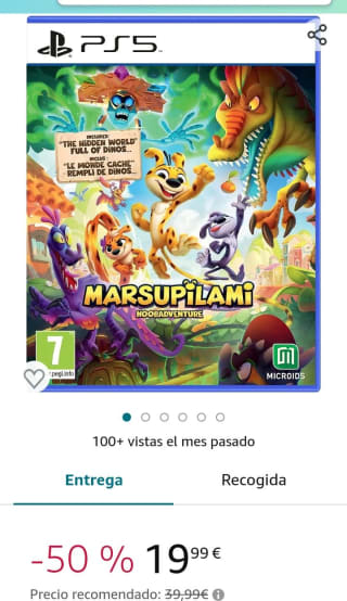 Marsupilami Hoobadventure PS5 por 19,99€.