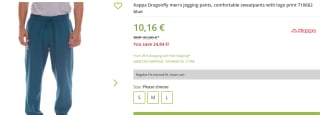 Kappa Dragonfly joggingsbroek voor €10,16 bij Outlet46