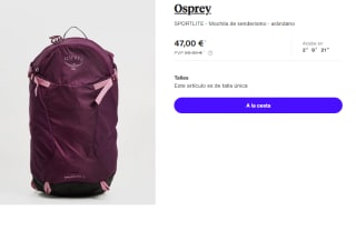 Mochila Osprey SPORTLITE por 47€