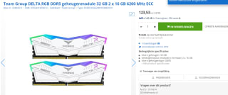 Team Group T-Force Delta RGB FF4D532G6200HC38ADC01 voor €123,53 bij MaxICT