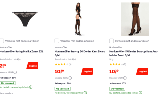 Tot 80% korting op Hunkemöller lingerie bij bol.com
