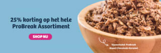 25% korting op het hele Probreak assortiment bij Protislank