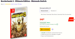 Borderlands 3 Ultimate Edition voor €34,99 bij Bol.com