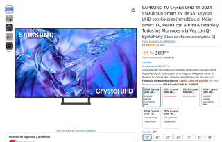 TV Samsung TU55DU8505 55" LED Crystal UHD 4K HDR10 Plus por 389€