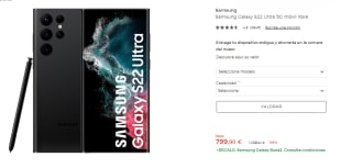 Samsung Galaxy S22 Ultra 5G 128GB + de regalo Galaxy Buds 2 por 799.90€