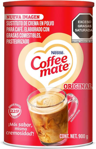 Coffee Mate Sustituto de Crema 900g por $89 en Amazon