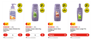 Gratis Robijn wasmiddel bij 2 Andrelon producten bij Kruidvat