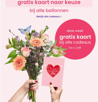 Gratis kaart bij alle cadeaus bij Hallmark