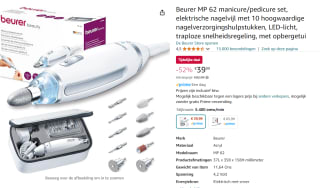 Beurer MP 62 Elektrische Manicure en Pedicure set voor €39,99 bij Amazon