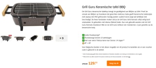 Grill Guru Keramische tafel BBQ voor €129 bij AH