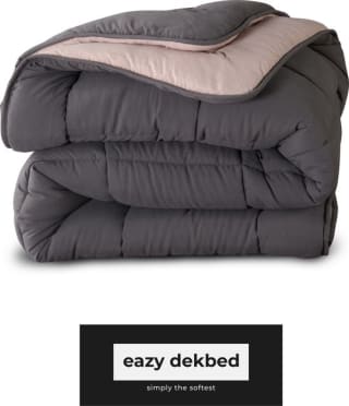 eazydekbed Antraciet/Creme dekbed 240x220 cm voor €67,15 bij Bol