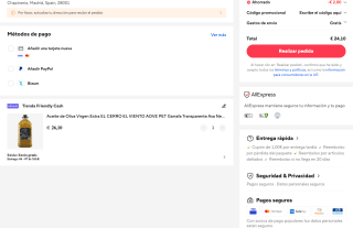 Aceite de Oliva Virgen Extra EL CERRO EL VIENTO AOVE PET Garrafa Transparente Asa Negra 5L Ensaladas Desayunos por solo 24,10€