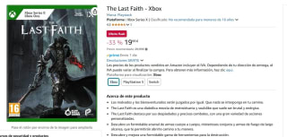 Juego The Last Faith Xbox por 19,99€