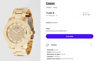 Reloj para Mujer Guess TARGET por 63.8€
