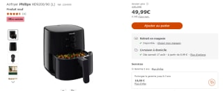 Airfryer Philips à 49,99€
