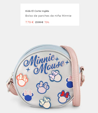 Bolso de parches de niña Minnie Kids por 7.79€