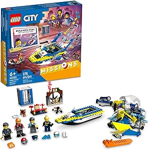 Kit Lego Misiones de Investigación de la Policía Acuática por $559 en Amazon