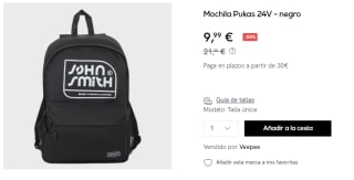 Mochila John Smith Pukas 24V por 9.99€