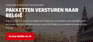 Pakket verzenden met DHL naar België voor €8