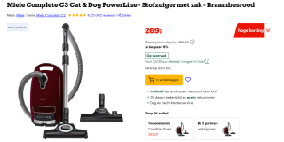 Miele Complete C3 Cat Dog Powerline SGEF5 voor €269 bij Bol
