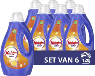 Robijn Color Vloeibaar Wasmiddel, voor de bonte en gekleurde was - 6 x 20 wasbeurten - Voordeelverpakking voor €18,89 bij Amazon