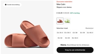 Nike Sportswear CALM SLIDE dames slippers voor €34,99 in de Nike store