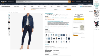 Vaqueros Skinny Levi's 311 Shaping mujer por 33,01€