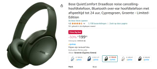 BOSE QuietComfort Headphones Hoofdtelefoon Groen voor €199,95 met Amazon Prime