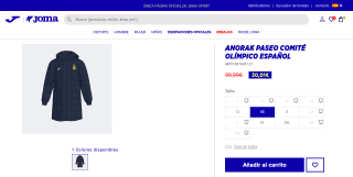 Anorak paseo Comité Olímpico Español por 30,01€