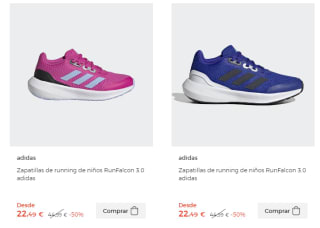 Calzado deportivo Adidas y Nike desde solo 17.49€