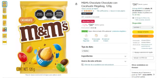 M&Ms Chocolate con Cacahuate Megabag 120g por $34 | Descuento Amazon