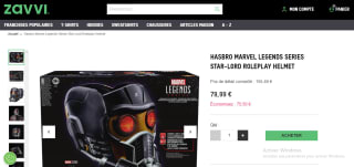 Casque électronique Premium Star-Lord avec Son et lumière à 79,99€