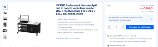 METRO professionele houtskoolgrill voor €202,01 bij Makro