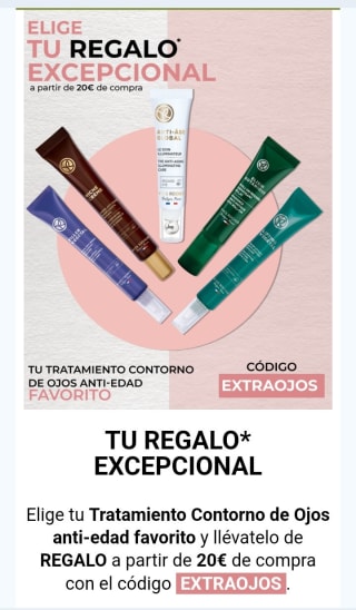 Regalo Contorno de ojos con compra desde Yves Rocher.