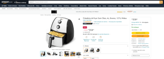 Fritadeira Airfryer da Midea de 4L - R$ 359