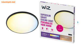 WiZ SuperSlim Plafondlamp Zwart voor €30,99 bij Coolblue