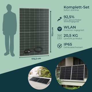 Brusson Balkonkrachtcentrale 800 W voor €189,99 bij Amazon