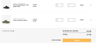 2e artikel 50% korting op zomerse schoenen bij Scapino