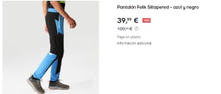 Pantalón para Hombre The North Face Felik Slitapered por 39.99€