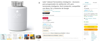 tado° Cabezal Termostático Inteligente por 47,48€