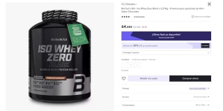 BioTech USA - Iso Whey Zero Black x 2,27Kg - Proteína para eportistas de élite - Sabor Chocolate