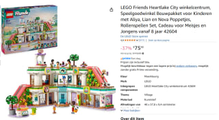 Lego Heartlake City winkelcentrum voor €75,99 bij Amazon