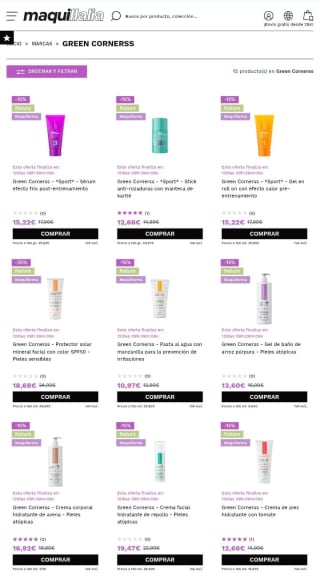 -25% de Descuento en Green Cornerss.