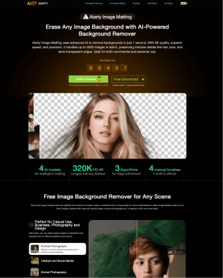 Aiarty Image Matting IA Licencia Gratis 1 Año