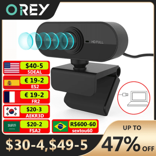 Webcam da Orey, modelo1080p FULL HD - R$ 68,90
