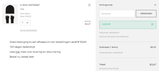 50% korting op geselecteerde items bij Vila