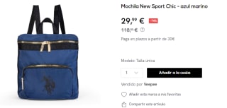Mochila U.S. Polo New Sport Chic por 29.99€