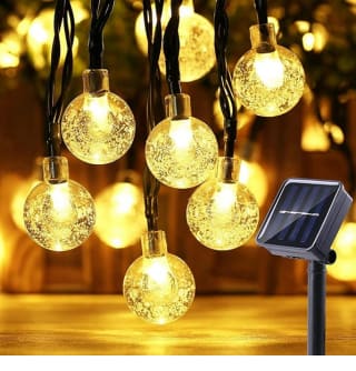 Guirnaldas Luces Exterior Solares, 11M 60 LED Guirnalda Luces Solar Impermeablet, 8 Modes