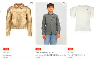 Kleertjes.com Fashion feest met 20% korting op geselecteerde items