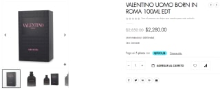 Valentino Uomo Born in Roma 100ml por $2,280 en UFRA